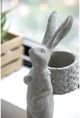 A & B Home Gray Rabbit Planter-4