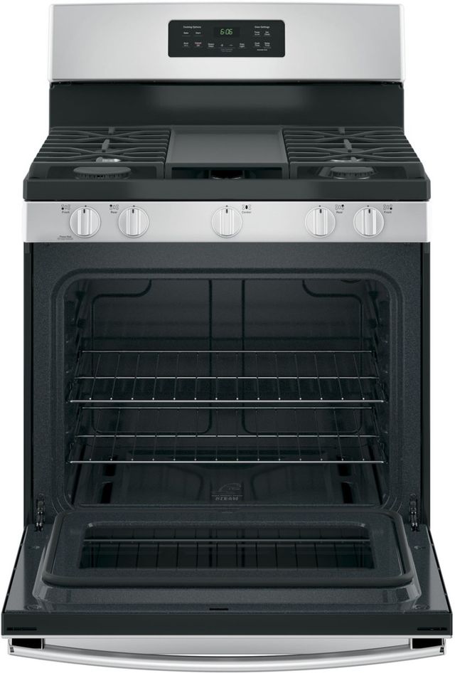GE® 30" Stainless Steel Freestanding Gas Range-5