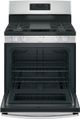 GE® 30" Black/Stainless Steel Freestanding Gas Range-2