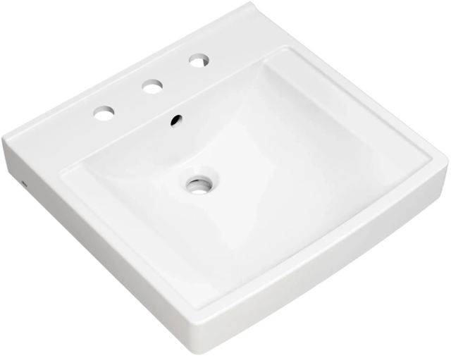American Standard Decorum® White Wall-Hung EverClean® Sink with 8" Widespread-0
