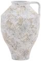 Dovetail Furniture Halina White Distressed Vase-1