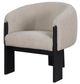 Coaster® Valdez Beige Upholstered Barrel Back Accent Chair-2