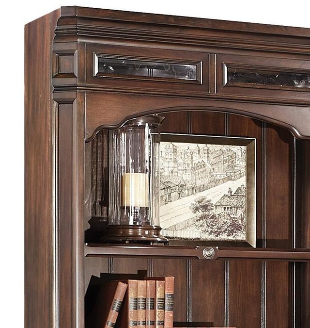 Aspenhome® Sheffield Warm Rubbed Brown Door Bookcases-2