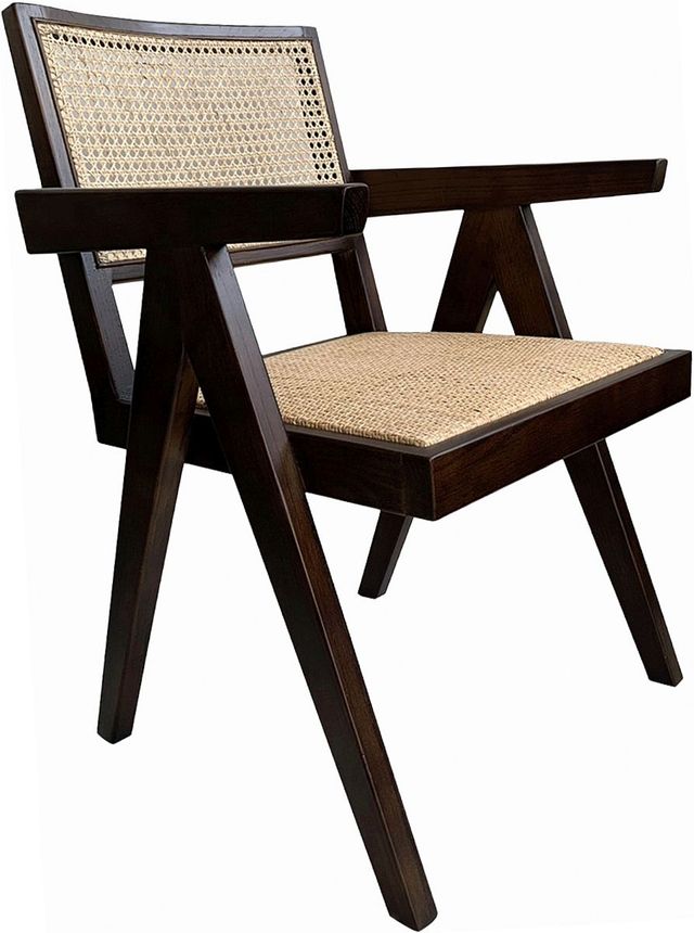 Moe's Home Collection Takashi 2-Piece Dark Brown Arm Chair Set-0