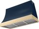 AGA Marquee 48" Indigo Wall Mounted Range Hood  with Polished Brass Trim-0