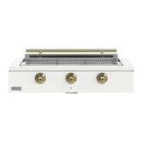 Matte White, Brass