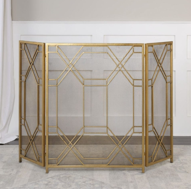 Uttermost Rosen Fireplace Screen - Thumbnail 2