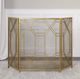 Uttermost® Rosen Antique Gold Leaf Fireplace Screen-1