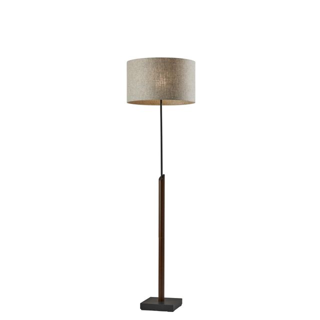 Adesso® Ethan Black And Walnut Floor Lamp-0