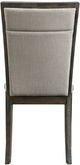 Elements International Grady 7-Piece Dark Walnut/Taupe Fabric Back Dining Set-3