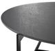 Armen Living Krike Dark Gray Glass Top Coffee Table with Black Base-4