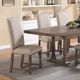 Winners Only® Xcalibur Limed Gray/Oatmeal Upholstered Side Chair-1