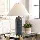 Uttermost® Mayetta Deep Blue Ceramic Table Lamp with Antique Brass Accents-1