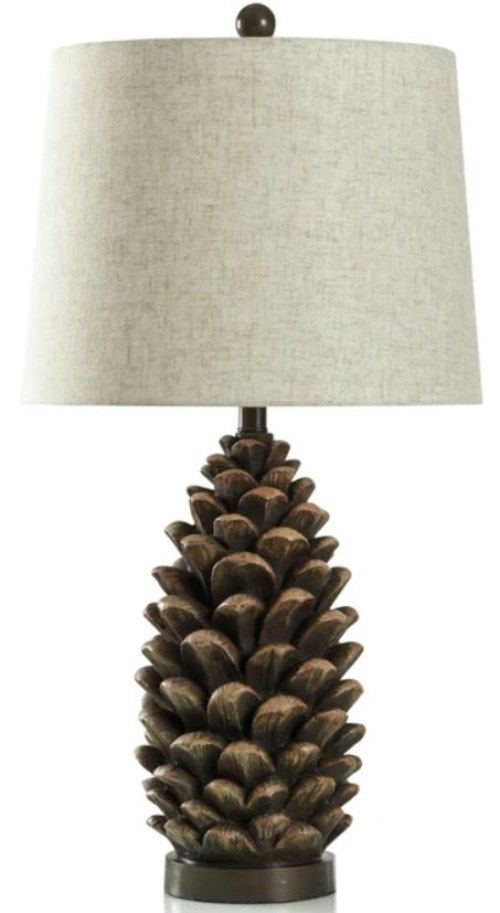 Stylecraft Dark Brown/Dark Gray/Light Gray Table Lamp -0