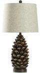Stylecraft Dark Brown/Dark Gray/Light Gray Table Lamp -0