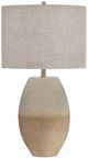 Signature Design by Ashley® Linas Beige/Cream Table Lamp-0