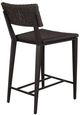 Uttermost® Calbas Java Black Aluminum/Wicker Indoor-Outdoor Bar Stool-4