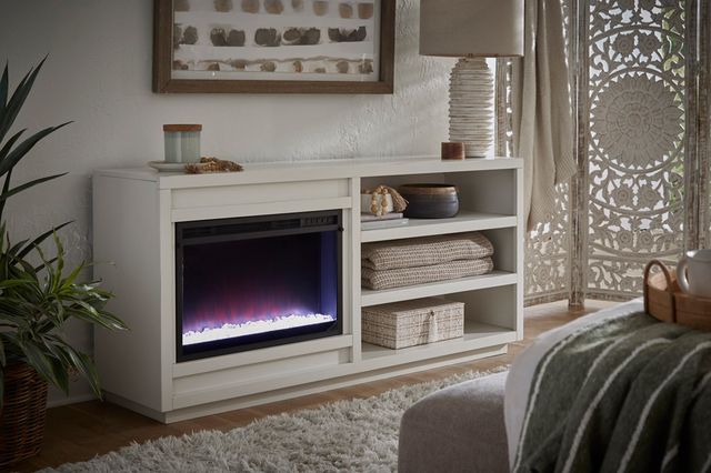 aspenhome® Perry White 65" Fireplace Console-1