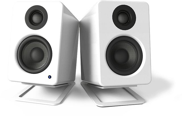 Kanto Aluminum White S2 Desktop Speaker Stands-1