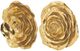A & B Home 2-Piece Gold Rose Hanging Wall Floral Accent Set-1