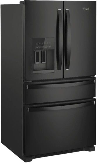 FACTORY BLEMISH - Whirlpool® 36" 24.5 Cu. Ft. Black French Door Refrigerator-2
