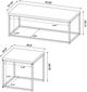 Coaster® Straden 3-Piece Mango Engineered Wood Coffee Table Set with Black Metal Base-2