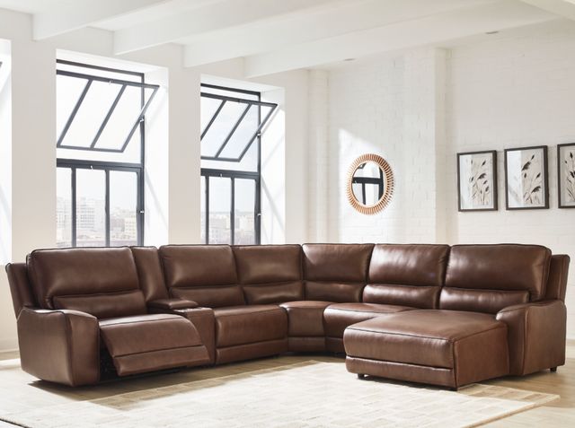 Signature Design by Ashley® DeepWakes 6-Piece Canyon Right-Arm Facing Power Reclining Sectional and Chaise-1