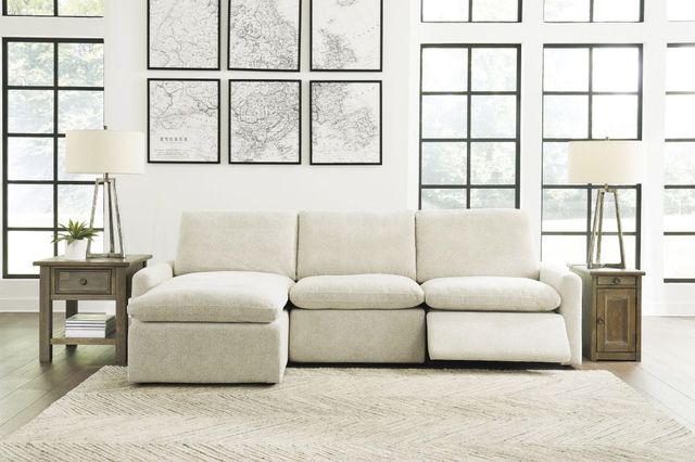Signature Design by Ashley® Hartsdale 3-Piece Linen Power Reclining Left-Arm Facing Sectional and Chaise-1