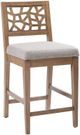 Olliix by INK+IVY Light Grey Crackle Bar Stool-0