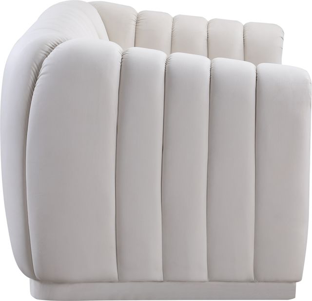 Meridian Furniture Dixie Cream Velvet Loveseat-1