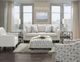 Fusion Furniture Vandy Dayflower Haze Cocktail Ottoman-1