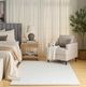 Nourison Home™ Soft Plush Rabbit Fur SFF01 White 5'x7' Area Rug-5