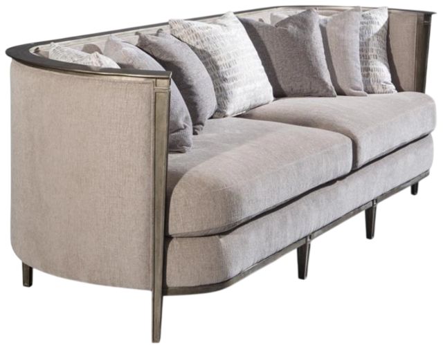 Magnussen Home® Rensick Golden Metal Pewter Sofa-0