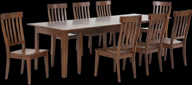 A-America® Toluca Rustic Amber Slat Back Side Chair-2