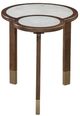 Steve Silver Co. Oormi 3-Piece White Occasional Table with Cognac Base Set-3