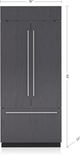 Sub-Zero® Classic Series 20.5 Cu. Ft. Panel Ready Built In French Door Refrigerator-1
