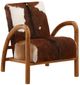 Dovetail Furniture Charlton Brown/White Occasional Chair-0