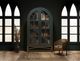 International Furniture Direct Obsidian Forest Green 2-Door Cabinet-4