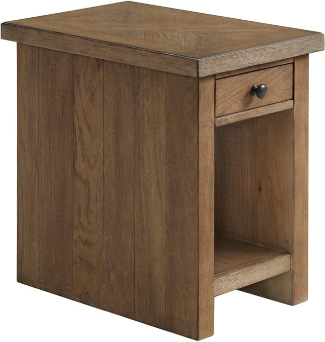 Intercon Landmark Weathered Oak Chairside Table-0