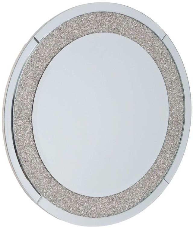 Signature Design by Ashley® Kingsleigh Silver Round Accent Mirror-1