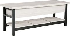 Signature Design by Ashley® Rhyson Black/White Storage Bench