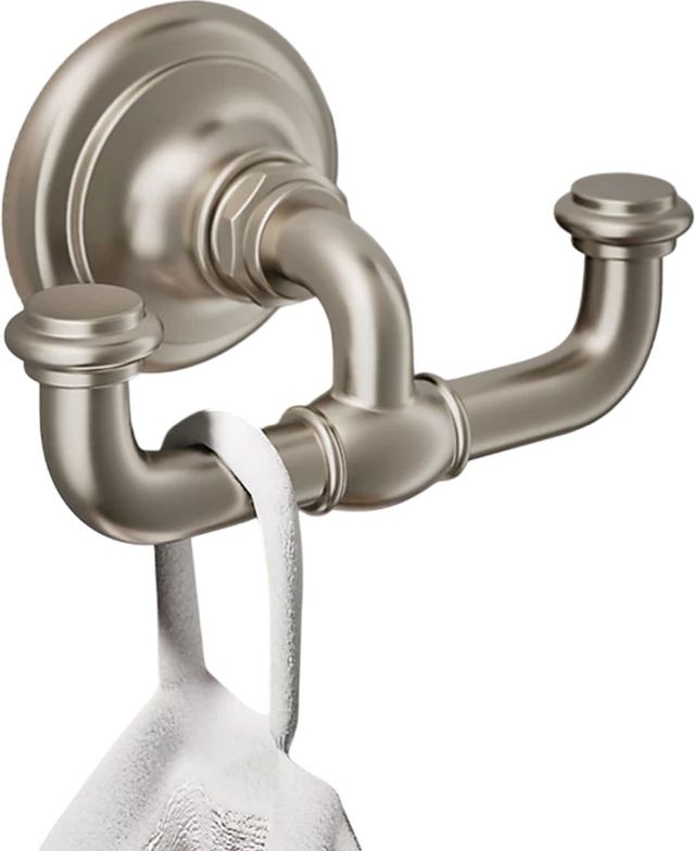 KOHLER® Artifacts® Vibrant Brushed Nickel Double Robe Hook-1