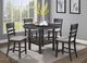 Crown Mark Guthrie Black/Gray Counter Chair-1