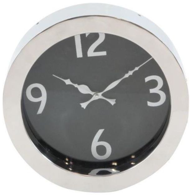 Deco Marche Silver 12" Wall Clock-0