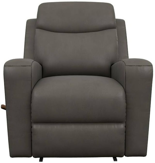 La-Z-Boy® Emmons Pewter Leather Manual Wall Recliner-1