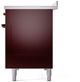 Ilve® Nostalgie II Series 48" Burgundy Pro Style Induction Range-3