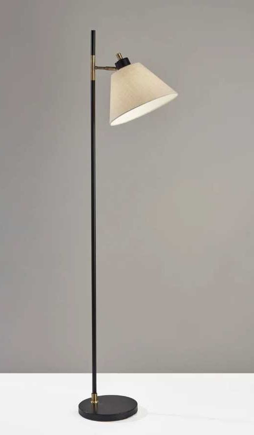 Adesso® Matthew Black Floor Lamp-1