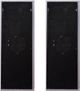 A & B Home 2-Piece White Large Wooden Wall Decor Panel with Mirrored Accent Set-3