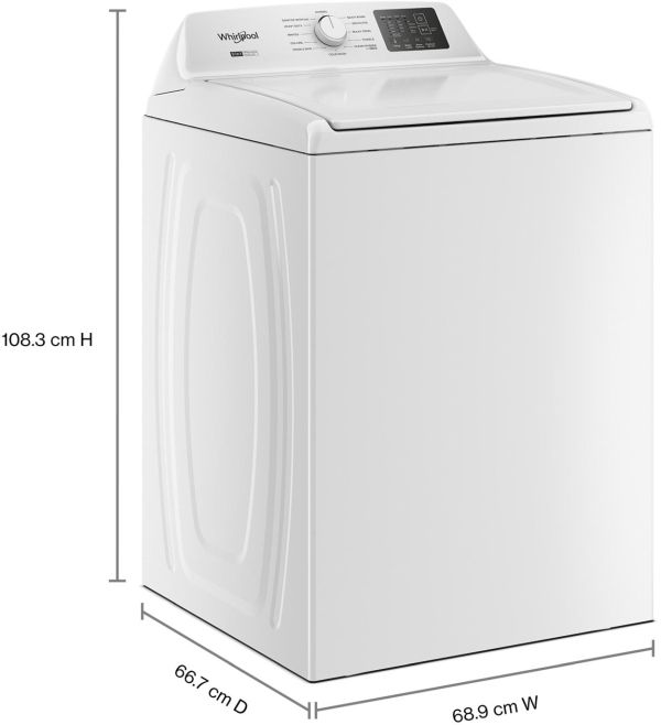 Whirlpool® 4.9 Cu. Ft. White 2-in-1 Removable Agitator Top Load Washer-3