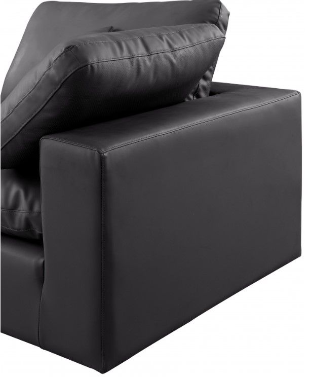 Meridian Furniture Comfy 4-Piece Black Sofa-4